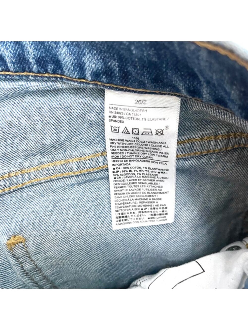 Banana Republic 804434 Women's Size 26/2 Blue Barrel Mid-Rise Ankle Jeans - Picture 5 of 6